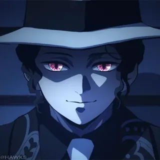 🚧 Muzan Kibutsuji Demon Slayer アニメ, 鬼滅の刃, 鬼舞辻無惨, ヴィラン, キャラクター, 漫画 telegram sticker