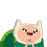 😀 Finn Mertens Adventure Time Adventure Time, Cartoon Network, Finn, Finn Mertens, Animated, Cartoon, Friendly, Cute telegram sticker