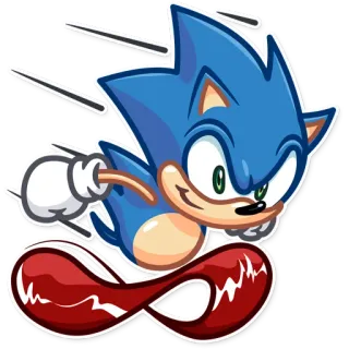 🏃‍♂️ Sonic the Hedgehog sonic, riccio, cartone animato, gioco, blu, corsa, veloce telegram sticker
