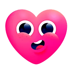 💓 hart, emoji, liefde, schattig, cartoon telegram sticker