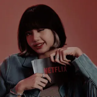 🎞 NETFLIX mulher, retrato, piscadela, livro, menina, NETFLIX telegram sticker
