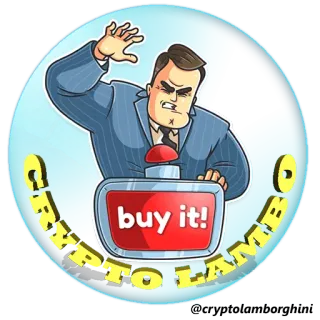 😜 buy it! CRYPTO LAMBO cripto, Lambo, comprar, dinero, inversión whatsapp sticker