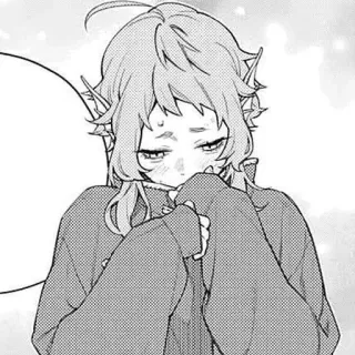 🥺 Elfo, Triste, Manga, Anime, Piangendo, Fantasy telegram sticker
