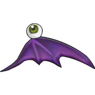 😄 eye, wing, creature, purple, fantasy, monster whatsapp sticker