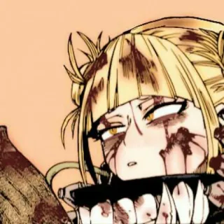 🧧 Himiko Toga My Hero Academia Anime, Manga, Sangre, Villano, Yandere telegram sticker