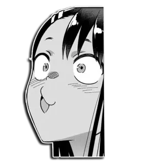 😗 Nagatoro Don't Toy with Me, Miss Nagatoro Anime, Manga, Kreskówka, Nagatoro, Postać telegram sticker