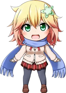 😄 anime, chibi, cute, cartoon, girl, character telegram sticker