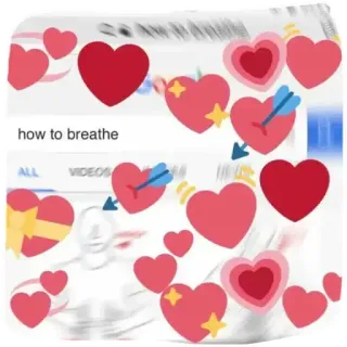 😍 how to breathe hearts, arrow, love, breathe, tutorial telegram sticker