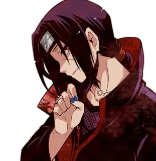 🤔 Itachi Uchiha Naruto 动漫, 宇智波, 忍者, 鼬, 漫画 telegram sticker