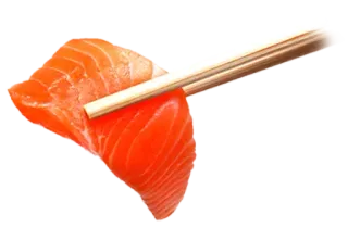 😮 poisson, saumon, baguettes, nourriture, sushi whatsapp sticker