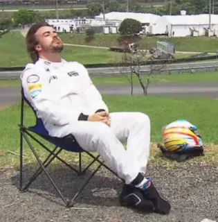 🧘‍♂ carreras, piloto, fórmula 1, Alonso telegram sticker