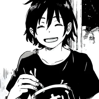🌼 Anime, Manga, Junge, lächelnd, fröhlich telegram sticker