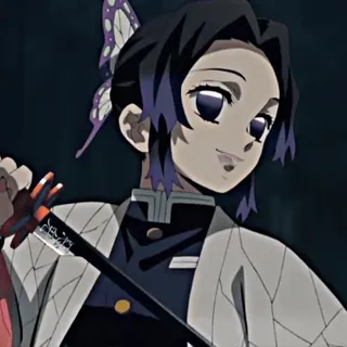 💜 Shinobu Kocho Demon Slayer Demon Slayer, Anime, Shinobu Kocho, Papillon, Manga whatsapp sticker