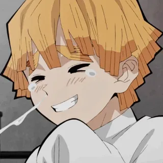 ⚡ Zenitsu Agatsuma Demon Slayer 애니메이션, 캐릭터, 귀멸의 칼날, 아가츠마 젠이츠, 만화, 웃긴 telegram sticker