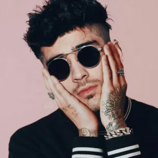 🔦 Zayn Malik zanger, beroemdheid, tatoeages, man, bril telegram sticker