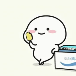 😂 QUBY牌冰 Desenho animado, Sorvete, Fofo, Quby, Comida, Picolé whatsapp sticker
