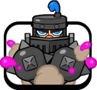 😤 тёмный принц, Clash Royale, видеоигра, броня, мультфильм telegram sticker