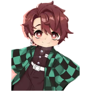 🤗 Tanjiro Kamado Demon Slayer Anime, Demon Slayer, Tanjiro Kamado, Manga, Cartoon, Animation whatsapp sticker