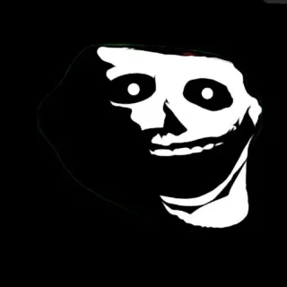 😂 Trollface Meme, Internet, Trol, Gezicht telegram sticker