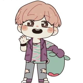 👋 만화, 캐릭터, 애니메이션, 귀여운 telegram sticker