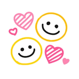😀 Emoji, Coeur, Smiley, Joyeux whatsapp sticker