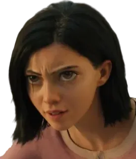😒 Alita Alita: Battle Angel alita, battle angel, cyborg, mangá, ficção científica whatsapp sticker