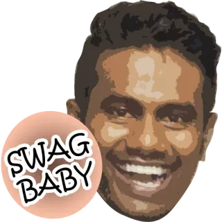 😂 SWAG BABY onda, bebé, cara whatsapp sticker