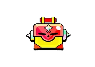 🧰 Videojuego, Caja de botín, Cofre, Brillante, Tesoro, Dibujo animado whatsapp sticker