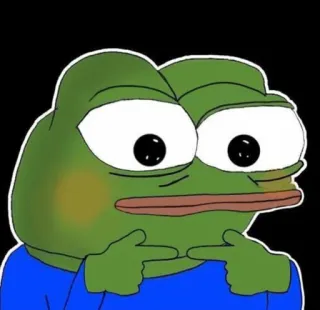😳 Pepe the Frog pepe, żaba, mem, mem internetowy, postać telegram sticker