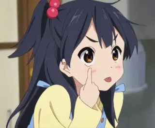 🐿 Fille anime, Doigt d'honneur, Geste obscène, Personnage de dessin animé whatsapp sticker