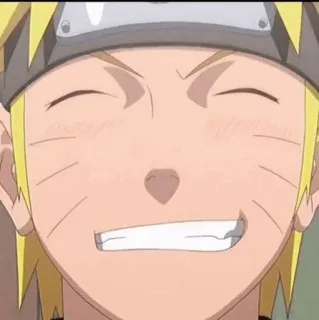 🦊 Naruto Naruto, Anime, Manga, uśmiechnięty, postać telegram sticker
