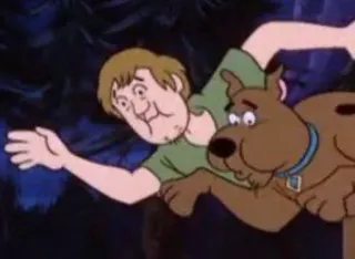 🏊‍♂️ Scooby Doo cartoon, dog, Shaggy, Scooby Doo, animated telegram sticker