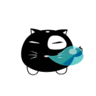 😪 gato, animal, lindo, pegatina telegram sticker