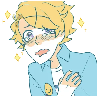 😍 Dibujos animados, Anime, Lindo, Emoción, Feliz, Persona telegram sticker
