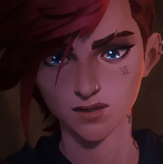 ✖ Vi Arcane arcane, Vi, personaggio, Netflix, animazione telegram sticker