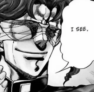 👁 I SEE. expression, BD, monochrome, dialogue whatsapp sticker