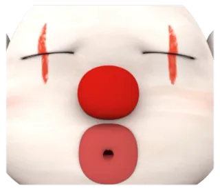 😘 клоун, лицо, мультфильм, персонаж, красный нос telegram sticker