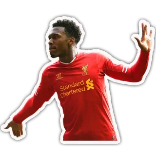 ↔ Fußball, Fußball, Sportler, Sport, Liverpool, Daniel Sturridge telegram sticker