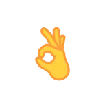 👌 hand gesture, ok symbol, emoji, internet meme, offensive, circle game telegram sticker