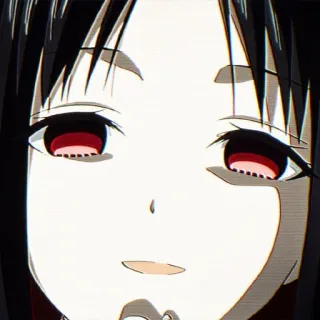 😏 アニメ, かぐや様, マンガ, 漫画, 顔, 表情 whatsapp sticker