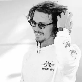 ➰ Sarita Si acteur, Johnny Depp, lunettes, Sarita Si, homme, célébrité telegram sticker
