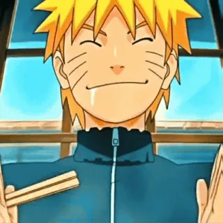 🕸 Naruto นารูโตะ, อนิเมะ, มังงะ, อาหาร, ตะเกียบ telegram sticker