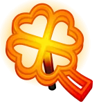 ๐ clover, shamrock, luck, nature, flower, symbol, orange, heart-shaped whatsapp sticker