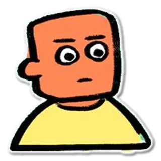 😤 cartoon, character, sticker, illustration telegram sticker
