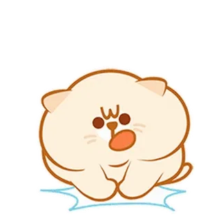 ⭐ schattig, dier, cartoon, beer, kawaii whatsapp sticker