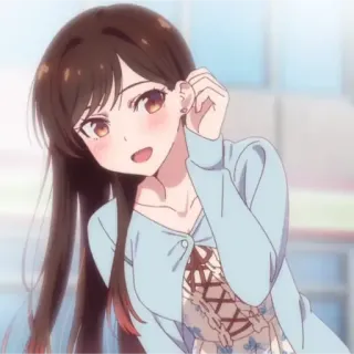 👼 Chizuru Mizuhara Rent-A-Girlfriend Anime, Dibujos animados, Chizuru, Mizuhara, Rent-A-Girlfriend, Animado telegram sticker