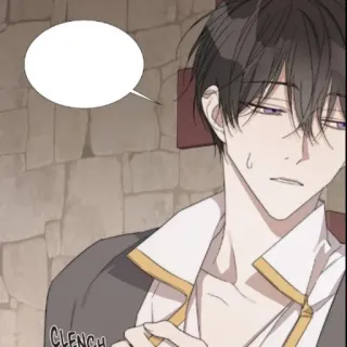 🎠 CLENCH anime, manga, comic, male, character, emotion whatsapp sticker