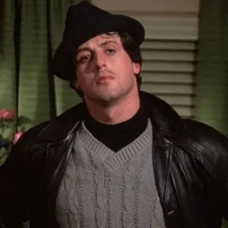 🌑 Rocky Balboa Rocky sylvester stallone, movie, boxing, character telegram sticker