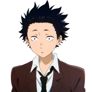 🙄 Shoya Ishida A Silent Voice Anime, Personaje, Shoya Ishida, A Silent Voice whatsapp sticker