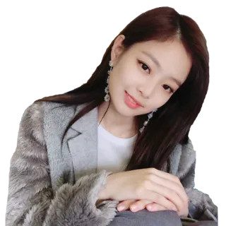 ☺️ vrouw, brunette, jas, portret, koreaans, aziatisch telegram sticker